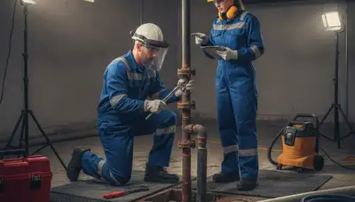 Emergency plumber repairing a home leak in Omaha, NE for fast residential plumbing service