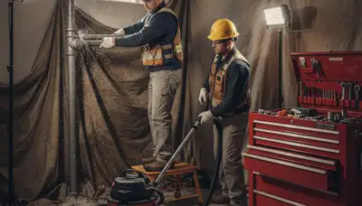 Emergency plumber repairing a residential leak in Omaha, NE
