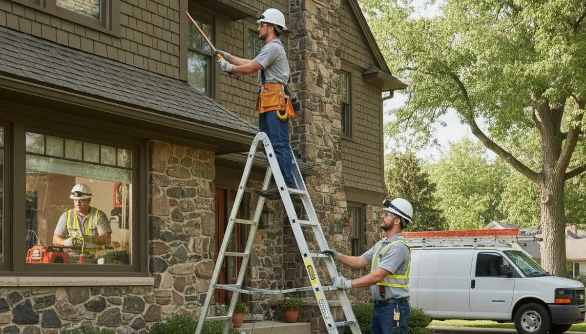 Omaha, NE plumbing repair technician servicing residential pipes and fixtures