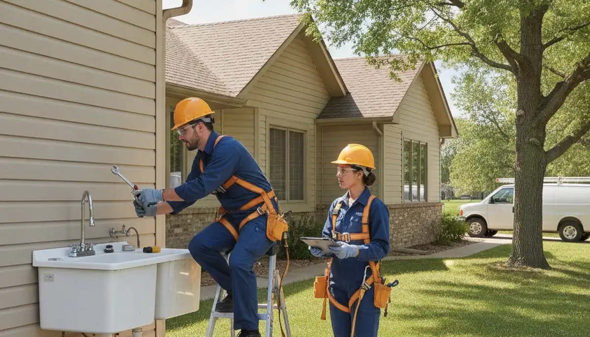 Omaha, NE plumbing repair team providing residential leak and pipe repair services