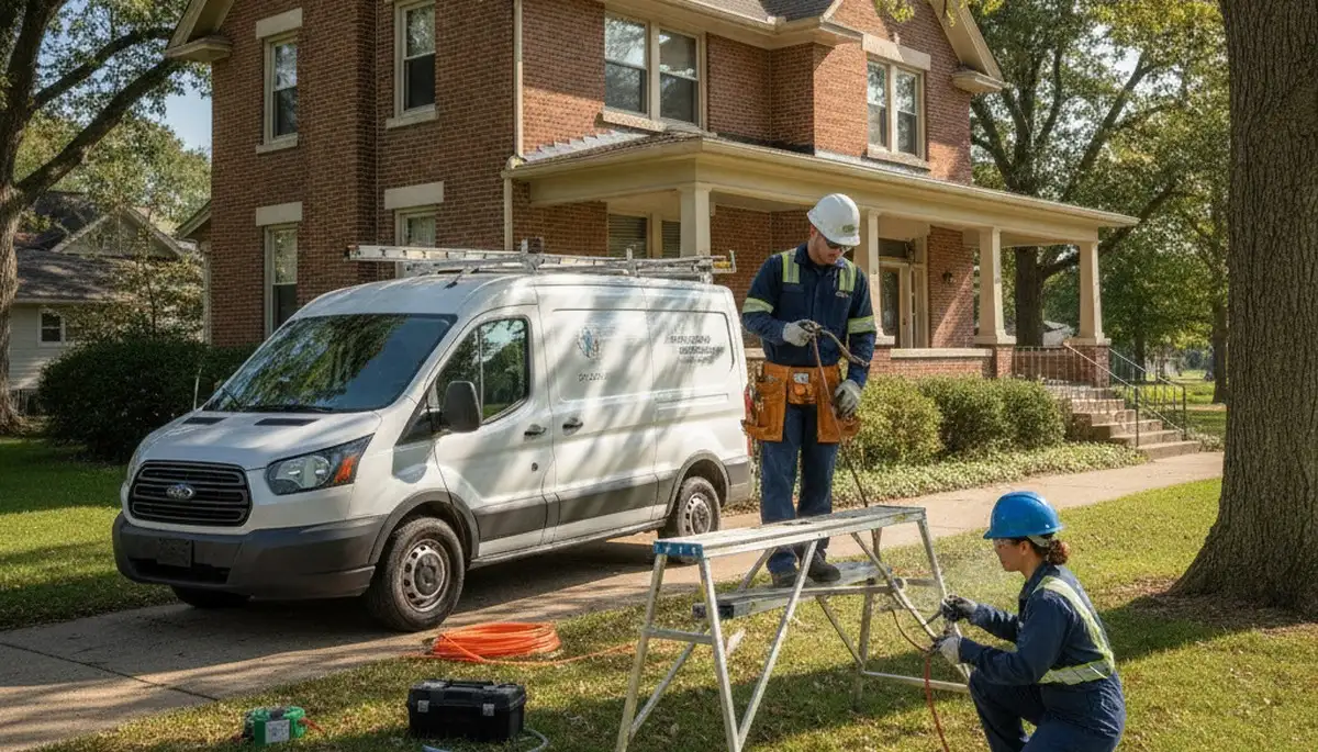 Omaha, NE plumbing repair technician servicing residential pipes and fixtures