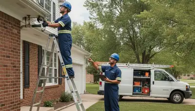 Omaha, NE plumbing repair technician servicing a residential leak repair project