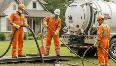 Septic tank cleaning service for Omaha, NE homes by On Call Plumbers
