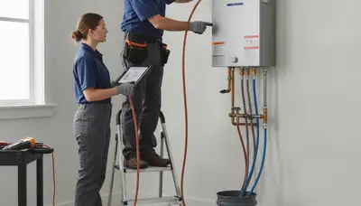 Tankless water heater installation for Omaha, NE homes by On Call Plumbers